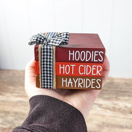 Fall Faux Mini Bookstack