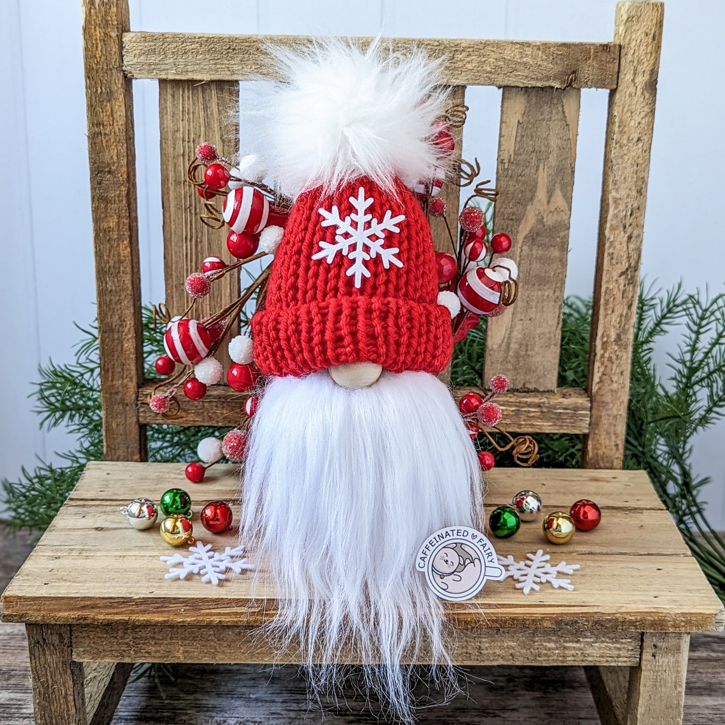 Red Snowflake Gnome