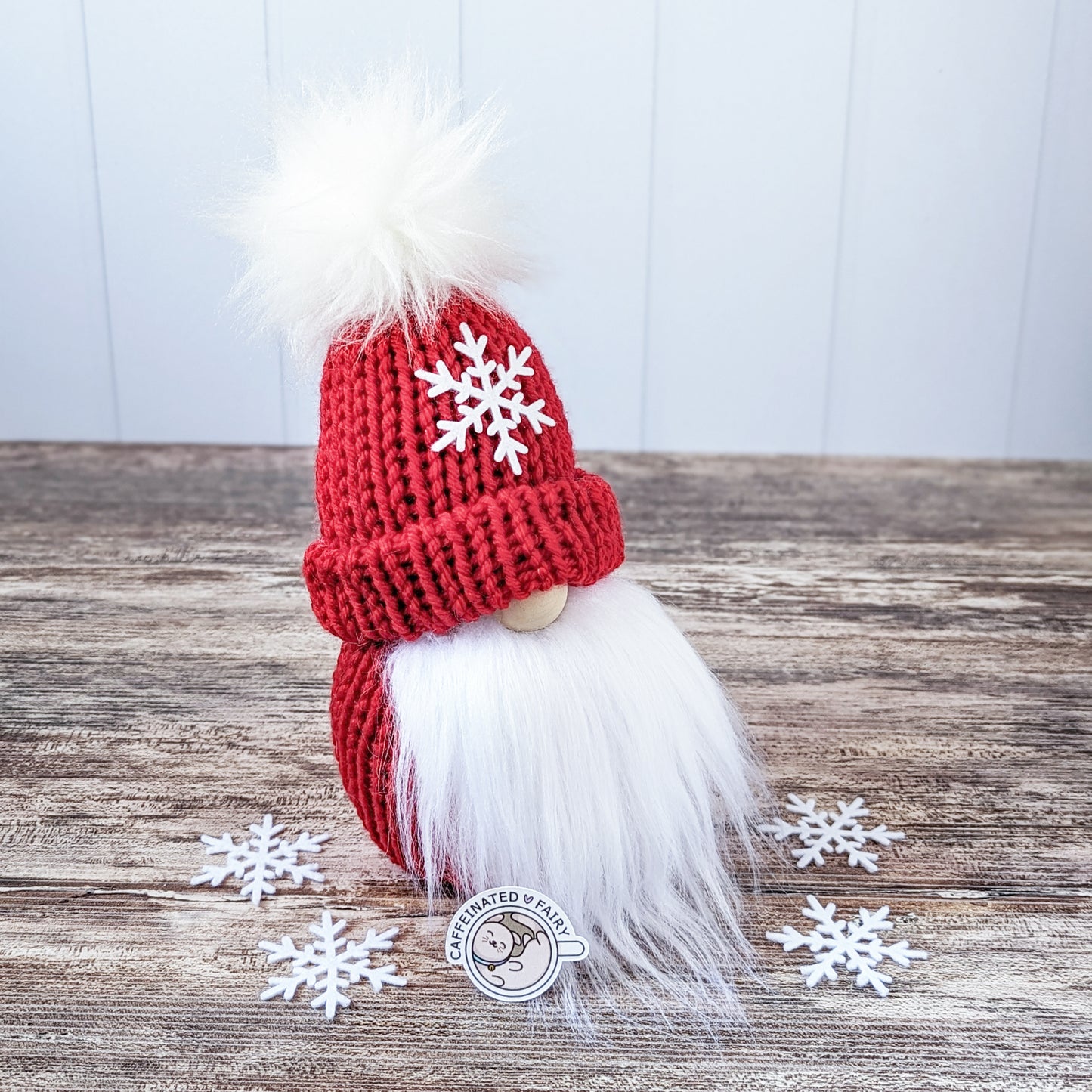 Red Snowflake Gnome